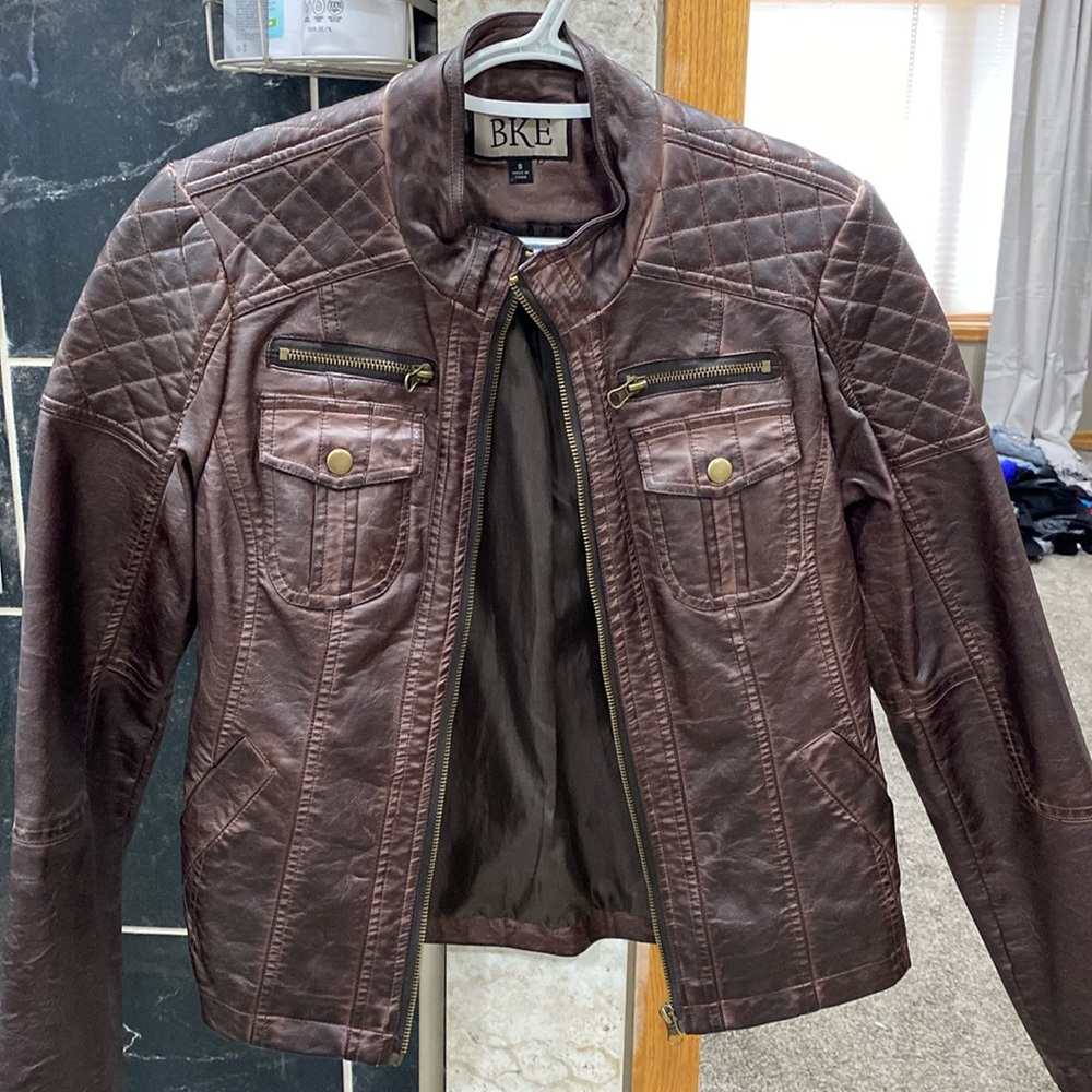 Leather jacket. Worn once